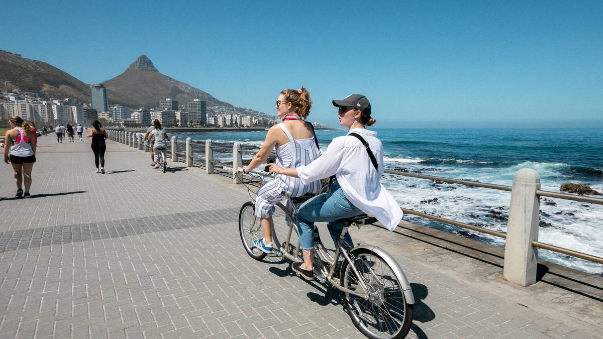 Biking in Sea Point Cape Town